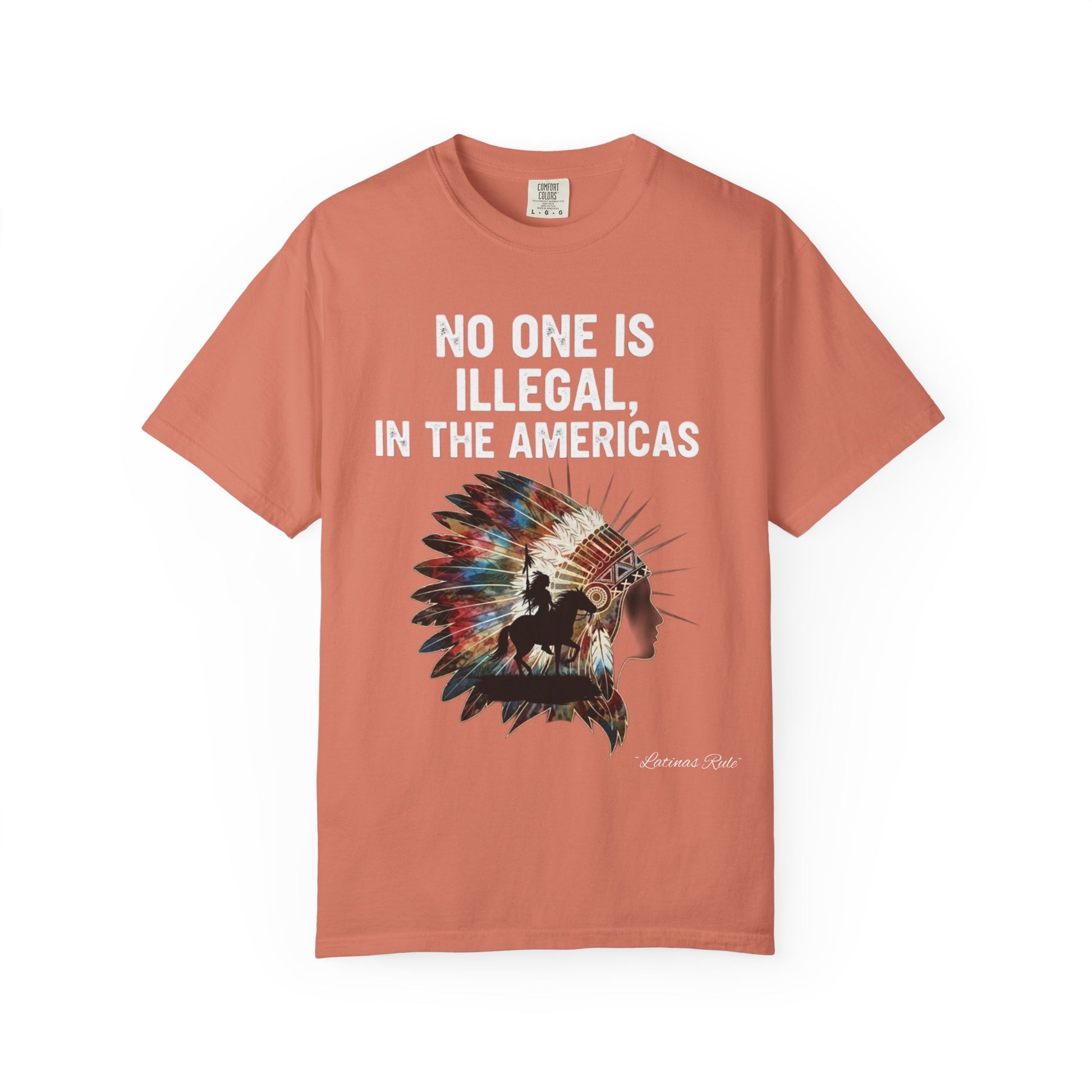 Vibrant Social Justice T-Shirt - No One Is Illegal, Graphic Tee, Unisex Apparel, Activism Shirt, Festival Wear, Gift for Allies