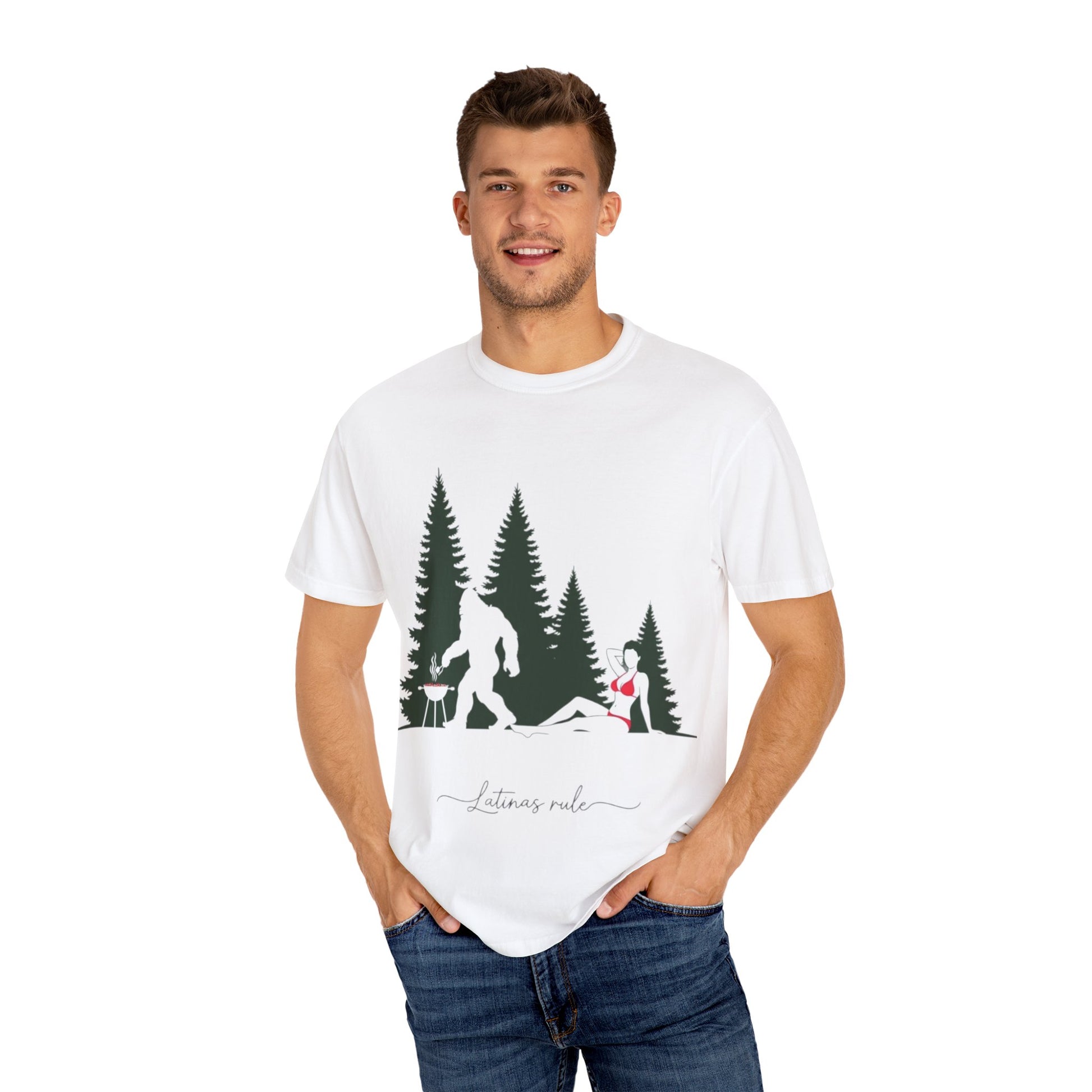 Bigfoot Forest Adventure T-Shirt, Unisex Tee, Nature Lover Gift, Outdoor Apparel, Funny Camping Shirt, Sasquatch Design