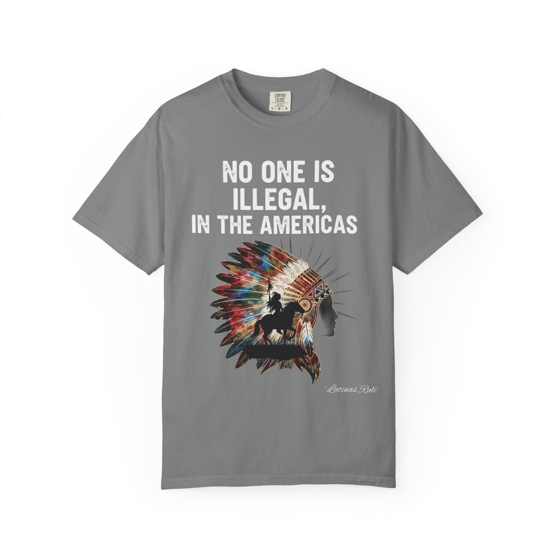 Vibrant Social Justice T-Shirt - No One Is Illegal, Graphic Tee, Unisex Apparel, Activism Shirt, Festival Wear, Gift for Allies