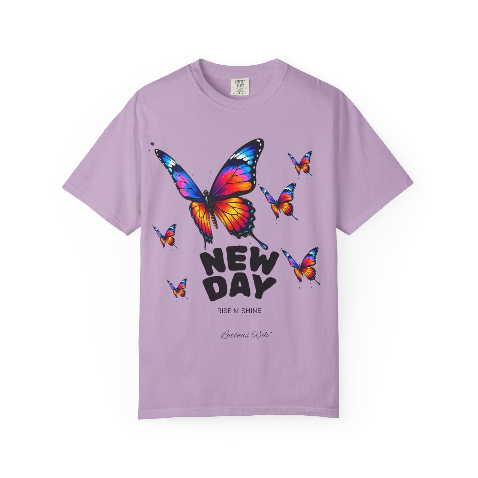 Colorful Butterfly Unisex T-Shirt - New Day Graphic Tee, Vintage Style Top, Spring Fashion, Gift for Nature Lovers, Casual Wear