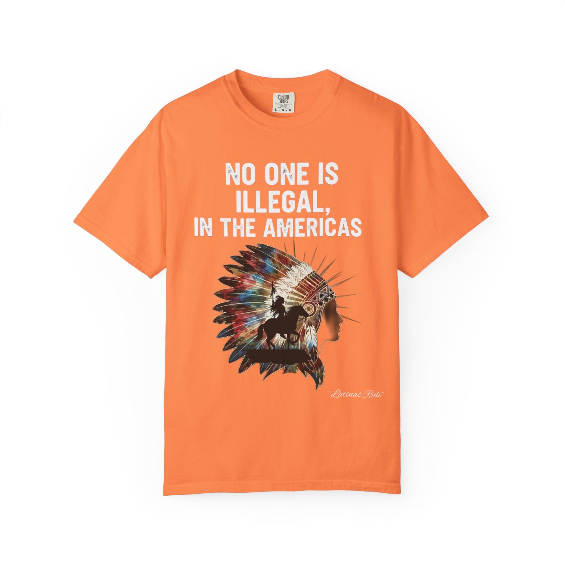Vibrant Social Justice T-Shirt - No One Is Illegal, Graphic Tee, Unisex Apparel, Activism Shirt, Festival Wear, Gift for Allies