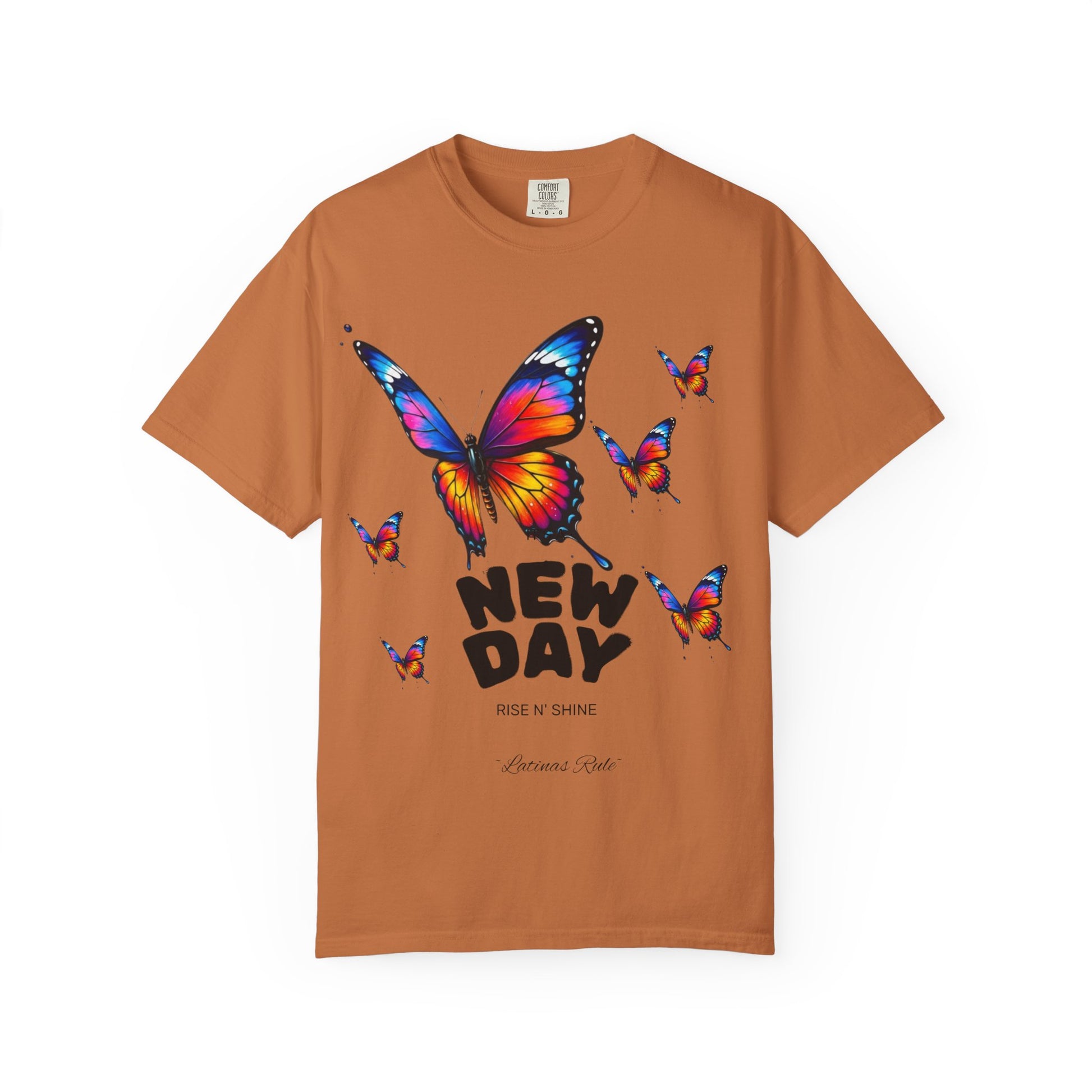 Colorful Butterfly Unisex T-Shirt - New Day Graphic Tee, Vintage Style Top, Spring Fashion, Gift for Nature Lovers, Casual Wear