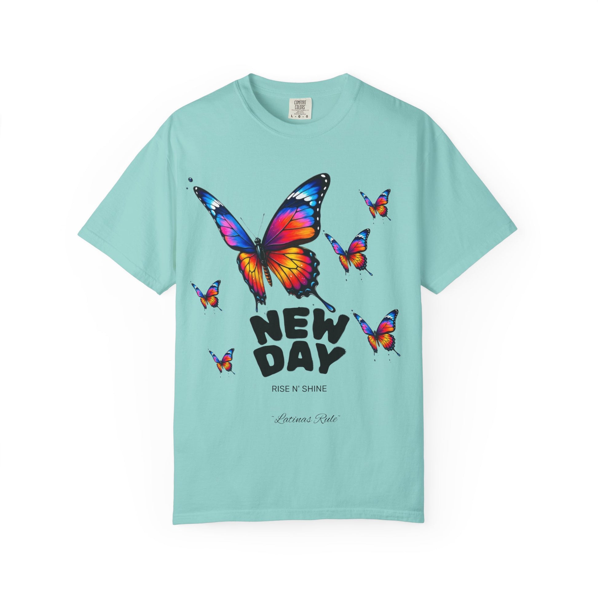 Colorful Butterfly Unisex T-Shirt - New Day Graphic Tee, Vintage Style Top, Spring Fashion, Gift for Nature Lovers, Casual Wear