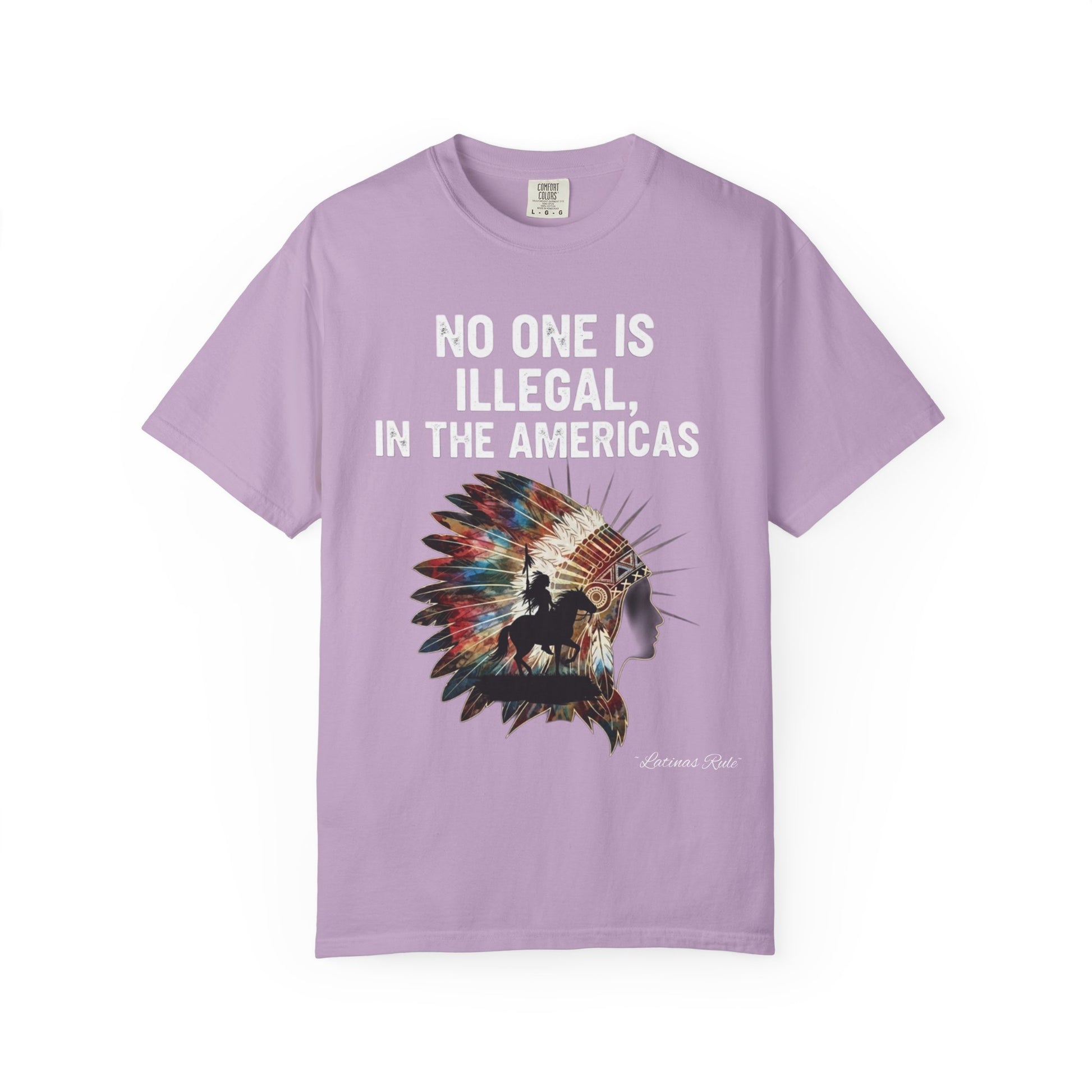 Vibrant Social Justice T-Shirt - No One Is Illegal, Graphic Tee, Unisex Apparel, Activism Shirt, Festival Wear, Gift for Allies